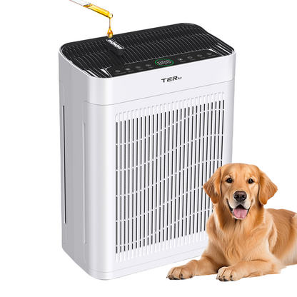 TER AP01 white HEPA air purifier front view