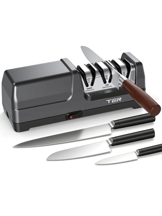 TER 3-stage electric knife sharpener front view