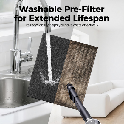 Washable pre-filter and HEPA filter for TER AP01