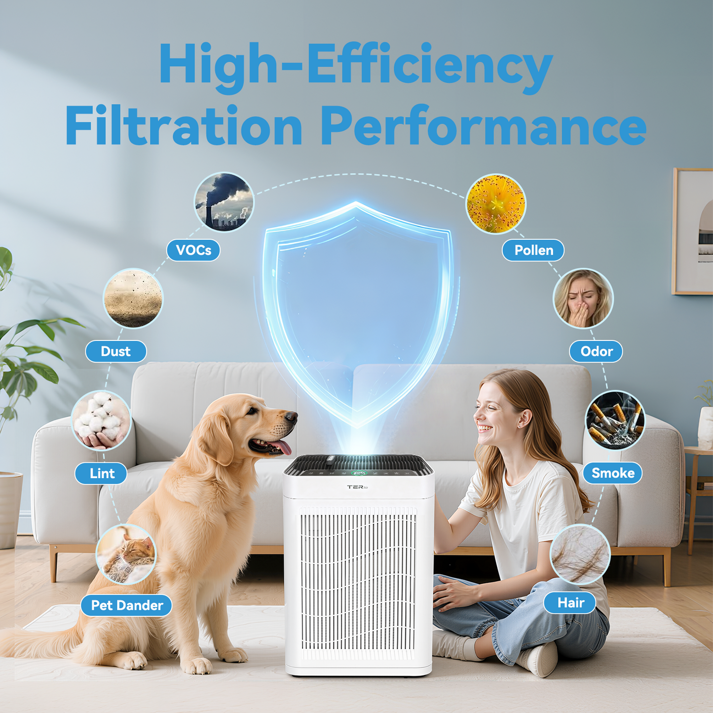 TER AP01 Air Purifier Replacement Filter | 1 Pack