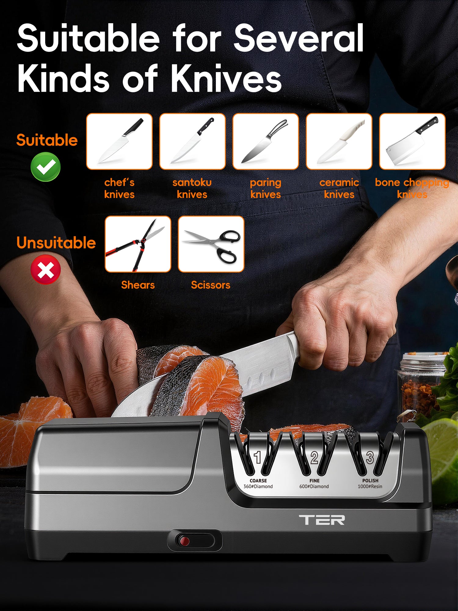 Suitable for several kinds of knives 