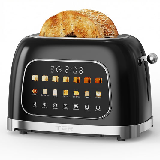 TER touchscreen 2-slice toaster front view